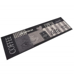 Vidaxl - Tappeto da Cucina Lavabile Nero Caffè 45x150 cm Velluto