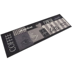 Vidaxl - Tappeto da Cucina Lavabile Nero Caffè 60x180 cm Velluto 3500