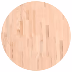 Piano per Tavolo Ø70x1,5 cm Rotondo in Legno Massello di Faggiocod mxl 83348 - Vista aggiuntiva 2