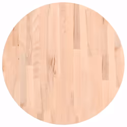 Piano per Tavolo Ø60x2,5 cm Rotondo in Legno Massello di Faggiocod mxl 131264 - Vista aggiuntiva 2