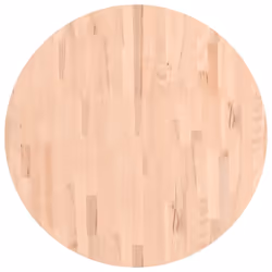Piano per Tavolo Ø80x4 cm Rotondo in Legno Massello di Faggiocod mxl 83351 - Vista aggiuntiva 2