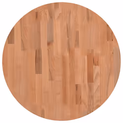 Piano per Tavolo Ø60x1,5 cm Rotondo in Legno Massello di Faggiocod mxl 107291 - Vista aggiuntiva 2