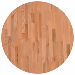 Piano per Tavolo Ø70x2,5 cm Rotondo in Legno Massello di Faggiocod mxl 83354 - Vista aggiuntiva 3