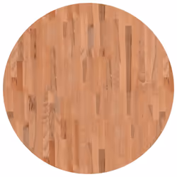 Piano per Tavolo Ø90x2,5 cm Rotondo in Legno Massello di Faggiocod mxl 131270 - Vista aggiuntiva 2