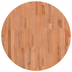 Piano per Tavolo Ø70x4 cm Rotondo in Legno Massello di Faggiocod mxl 107295 - Vista aggiuntiva 2