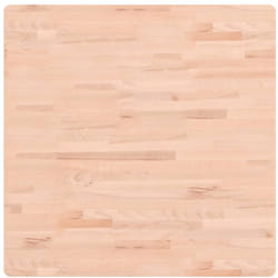 Vidaxl - Piano per Tavolo 80x80x4 cm Quadrato Legno Massello di Faggio