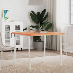 Piano per Tavolo 80x80x2,5 cm Quadrato Legno Massello di Faggio Vidaxl 99492
