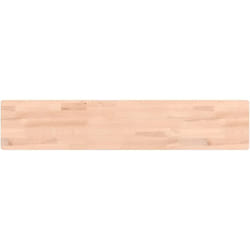 Mensola a Parete 100x20x2,5 cm in Legno Massello di Faggio Vidaxl