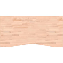Vidaxl - Piano per Scrivania 110x(50-55)x2,5 cm Legno Massello di Faggio