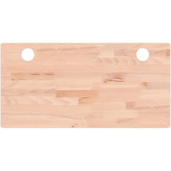 Piano Scrivania 80x40x4 cm in Legno Massello di Faggio Vidaxl