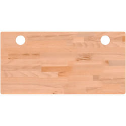 Piano Scrivania 80x40x2,5 cm in Legno Massello di Faggio Vidaxl