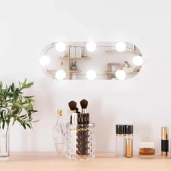 Vidaxl - Specchio da Parete con Luci led 15x40 cm Vetro Ovale 40177