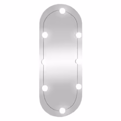 Specchio da Parete con Luci LED 30x70 cm Vetro Ovalecod mxl 118020 - Vista aggiuntiva 2
