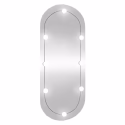 Specchio da Parete con Luci LED 45x100 cm Vetro Ovalecod mxl 100848 - Vista aggiuntiva 2