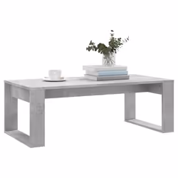 Tavolino Salotto Grigio Cemento 102x50x35 cm Legno Multistratocod mxl 96137 - Vista aggiuntiva 3
