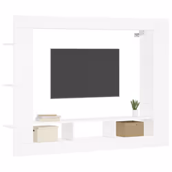 Mobile Porta TV Bianco 152x22x113 cm in Legno Multistratocod mxl 94922 - Vista aggiuntiva 3