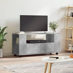 Mobile Porta tv, Mobili tv Grigio Cemento 102x34, 5x43cm Legno Multistrato Vidaxl