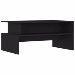 Tavolino da Salotto Nero 90x55x42,5 cm in Legno Multistratocod mxl 130050 - Vista aggiuntiva 2