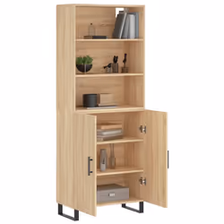 Credenza Rovere Sonoma 69,5x34x180 cm in Legno Multistratocod mxl 77675 - Vista aggiuntiva 3
