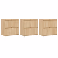 vidaXL Credenze 3 pz Rovere Sonoma in Legno Multistrato - Vista aggiuntiva 2