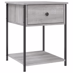 Comodini 2 pz Grigio Sonoma 44x45x58 cm in Legno Multistratocod mxl 88676 - Vista aggiuntiva 3