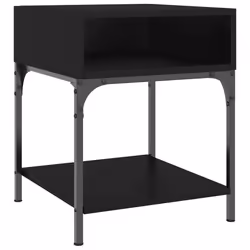 VidaXL 825874 comodino Nero - Vista aggiuntiva 4