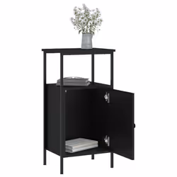 VidaXL 825923 comodino Nero - Vista aggiuntiva 4