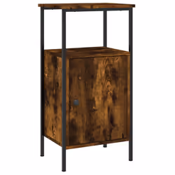 vidaXL Comodino Rovere Fumo 41x31x80 cm Legno Multistrato - Vista aggiuntiva 2