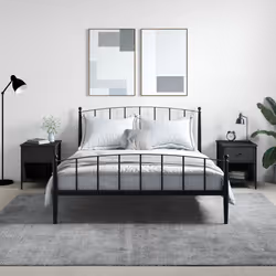 VidaXL 825934 comodino Nero