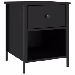 VidaXL 825934 comodino Nero