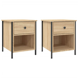 VidaXL 825936 comodino Quercia
