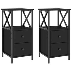 VidaXL 825944 comodino Nero