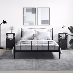 VidaXL 825944 comodino Nero
