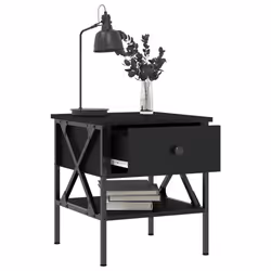 VidaXL 825953 comodino Nero - Vista aggiuntiva 4