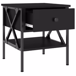 VidaXL 825953 comodino Nero - Vista aggiuntiva 6