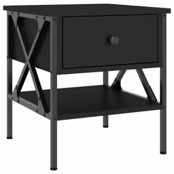 VidaXL 825954 comodino Nero - Vista aggiuntiva 5