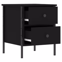 VidaXL 825983 comodino Nero - Vista aggiuntiva 5