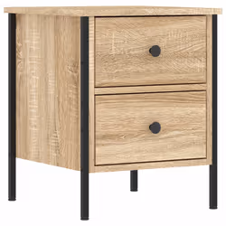 Comodino Rovere Sonoma 40x42x50 cm in Legno Multistratocod mxl 126296 - Vista aggiuntiva 2
