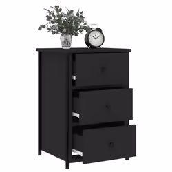 VidaXL 825994 comodino Nero - Vista aggiuntiva 4
