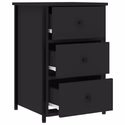 VidaXL 825994 comodino Nero - Vista aggiuntiva 7