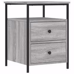 vidaXL Comodino Grigio Sonoma 44x45x60 cm in Legno Multistrato - Vista aggiuntiva 2