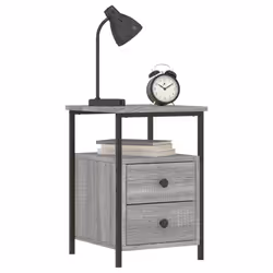 Comodini 2 pz Grigio Sonoma 34x35,5x50 cm in Legno Multistratocod mxl 126287 - Vista aggiuntiva 3