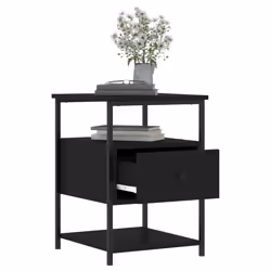 VidaXL 826024 comodino Nero - Vista aggiuntiva 5
