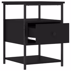 VidaXL 826024 comodino Nero - Vista aggiuntiva 6