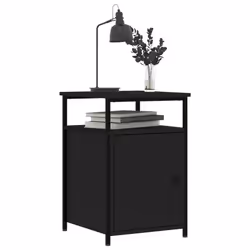 VidaXL 826034 comodino Nero - Vista aggiuntiva 4