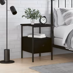 Con un design elegante, questo comodino in legno si adatta facilmente alla vostra camera da letto o soggiorno, e aggiunge un  ...