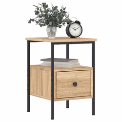 Comodino Rovere Sonoma 34x36x50 cm in Legno Multistratocod mxl 82032 - Vista aggiuntiva 3