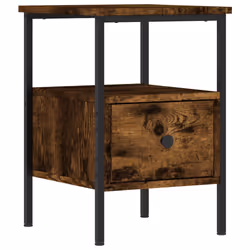 Comodini 2 pz Rovere Fumo 34x36x50 cm in Legno Multistratocod mxl 129928 - Vista aggiuntiva 3