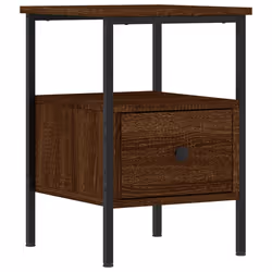 Comodini 2pz Rovere Marrone 34x36x50 cm in Legno Multistratocod mxl 106031 - Vista aggiuntiva 3