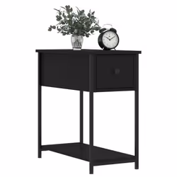 vidaXL Comodini 2 pz Neri 30x60x60 cm in Legno Multistrato - Vista aggiuntiva 3